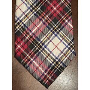 Tommy Hilfiger Red Green Blue 100% Silk Men’s Neck Tie Made In China